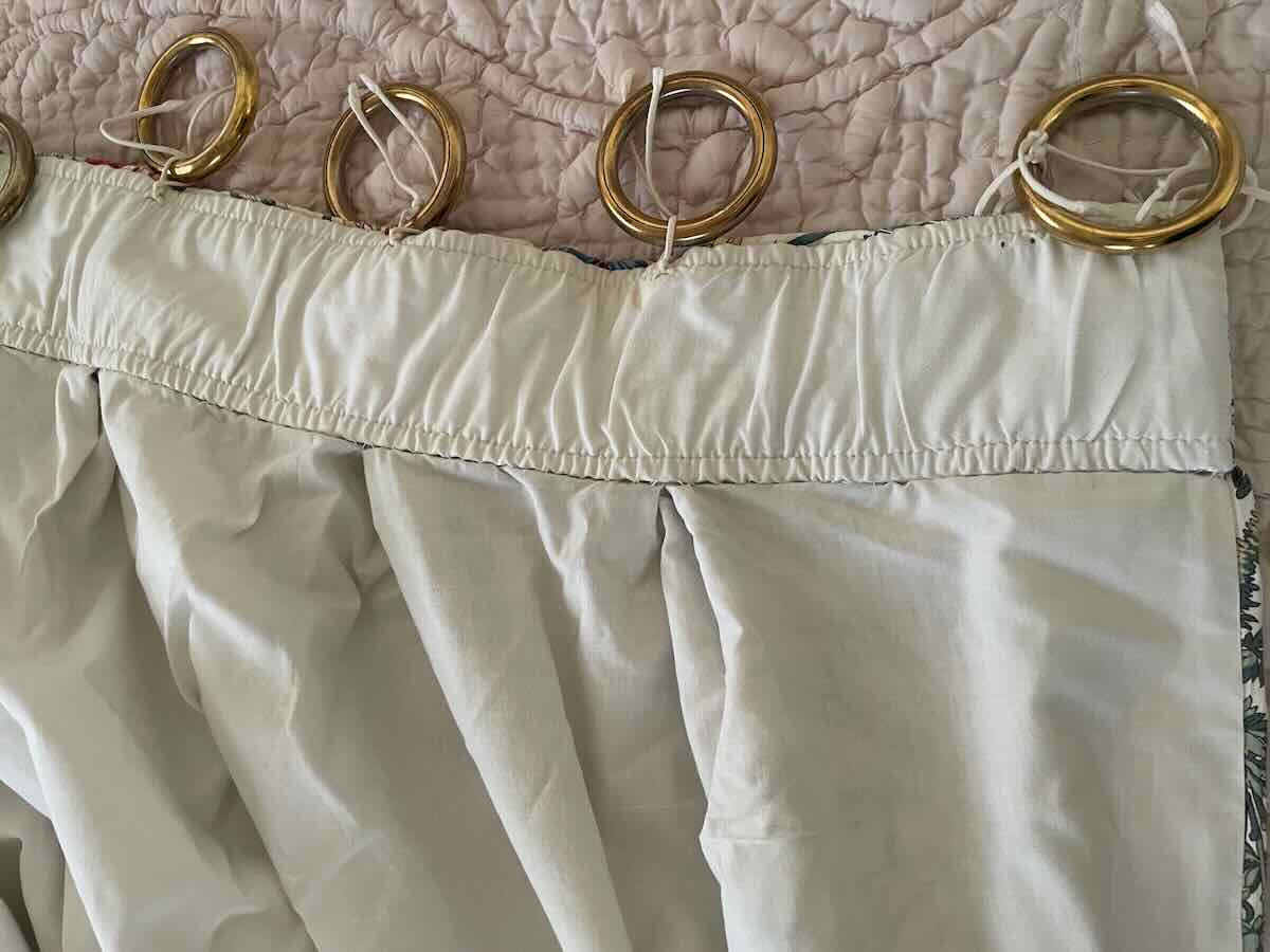 Paire rideaux, collection Pierre Frey, Braquenié : Papillons Exotiques  - Linge Ancien-photo-1