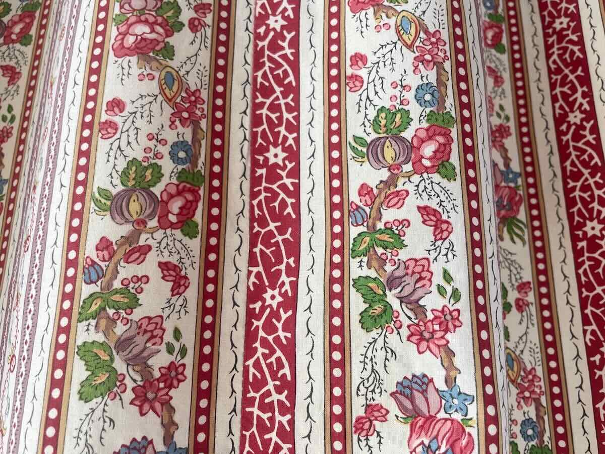 Le Manach Wall Hanging, Double-sided With Floral Motifs. Pierre Frey - Vintage Linen Coton-photo-4