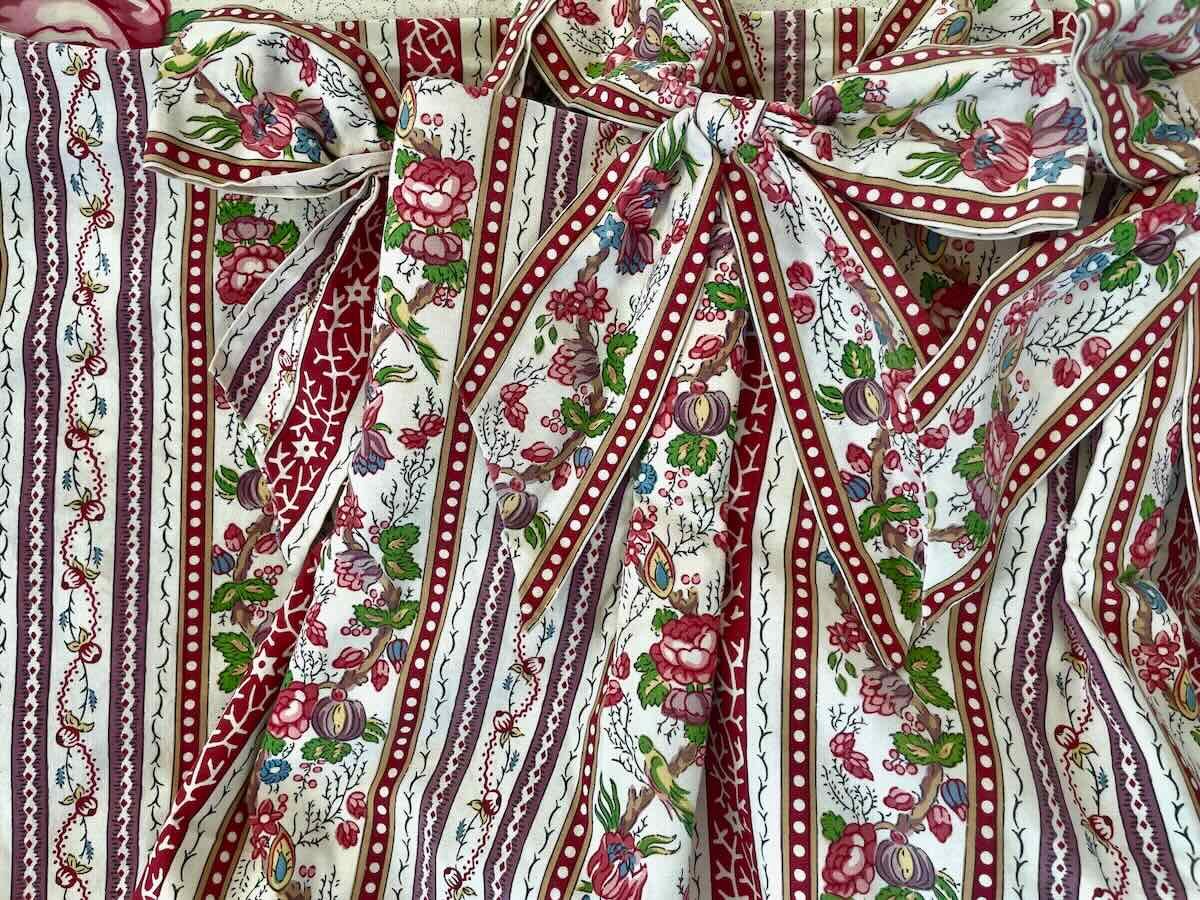 Le Manach Wall Hanging, Double-sided With Floral Motifs. Pierre Frey - Vintage Linen Coton-photo-6