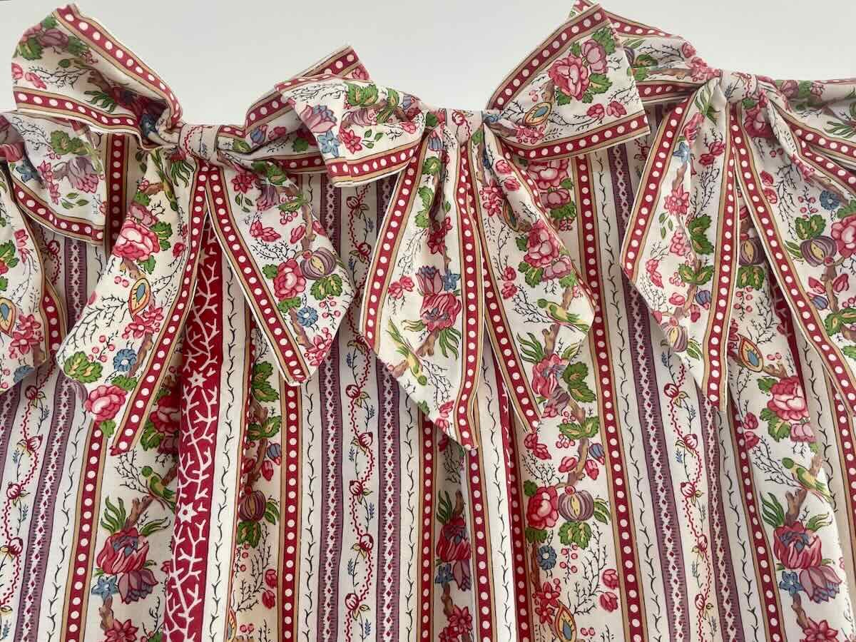 Le Manach Wall Hanging, Double-sided With Floral Motifs. Pierre Frey - Vintage Linen Coton