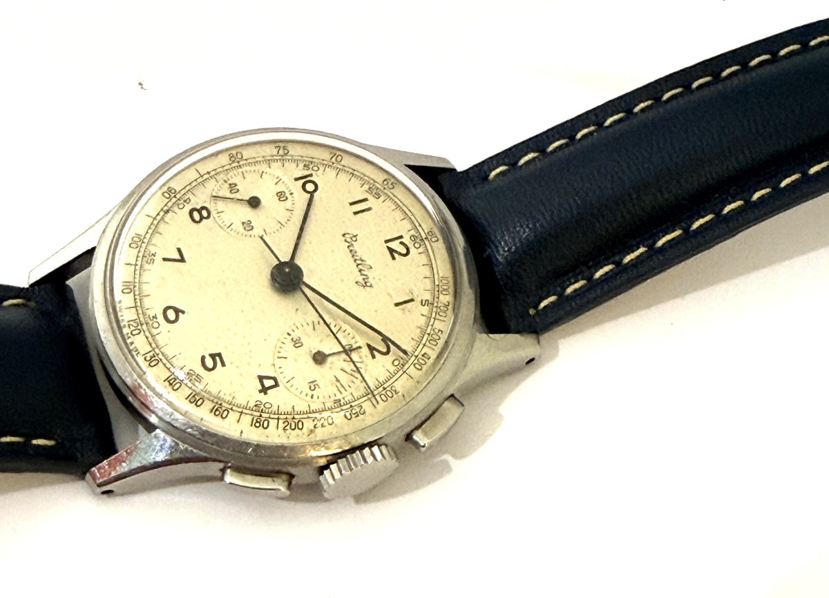 Breitling chronographe vintage venus 175-photo-4