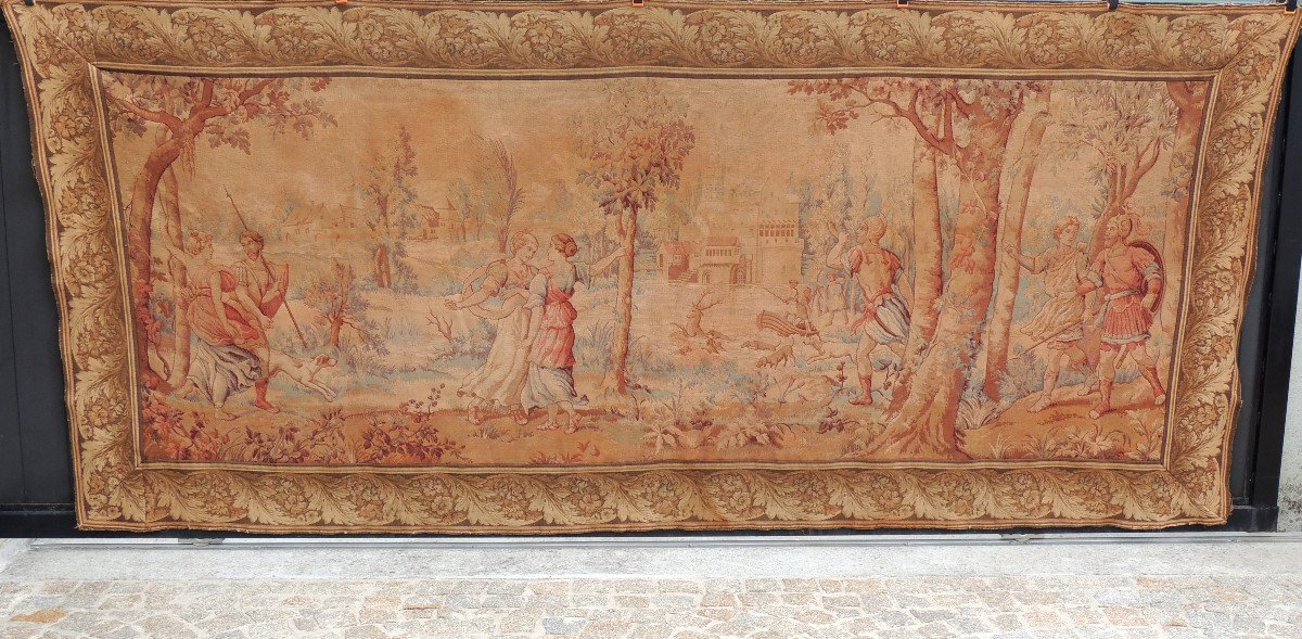 Late 19th Century Wool Tapestry, Large Model 3.65 M.-photo-2