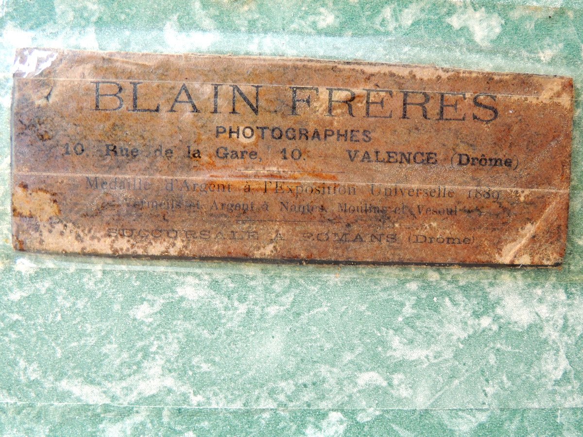 Pair Of Napoleon III Oval Frames, Photos Of The Blain Brothers In Valence 1897, 19th Century-photo-4