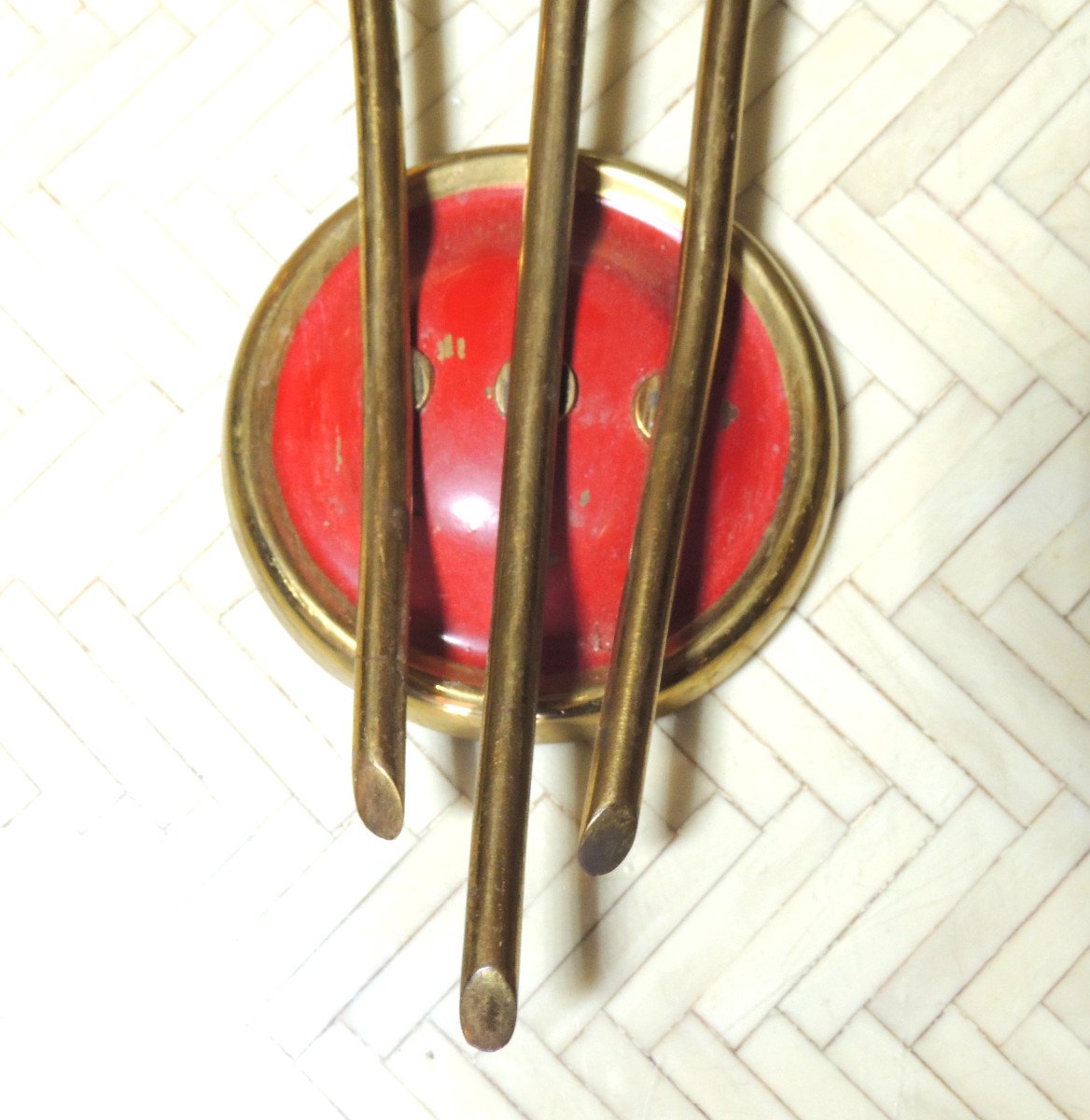 Paire d'Appliques , Applique Italie Années 50-60 , Stilnovo , Modèle Flûtes Colorées , 20 ème-photo-3
