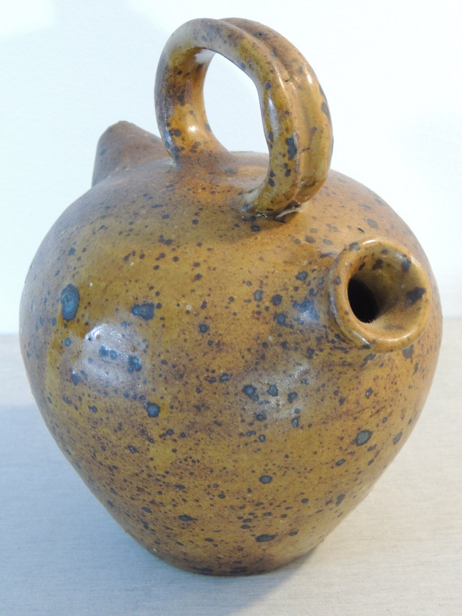 Pottery, Small Table Jug For Extra Olive Oil, Terre Du Médoc, Late 19th-photo-4