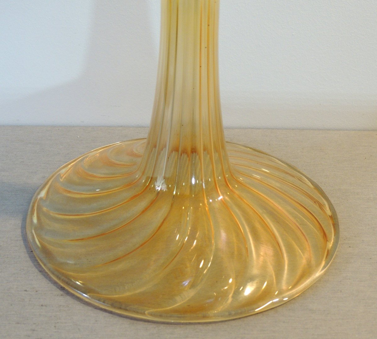 Murano, Carafe, Ewer In Blown Glass Attributed To Barovier And Tosa From The 70s, 20th-photo-6