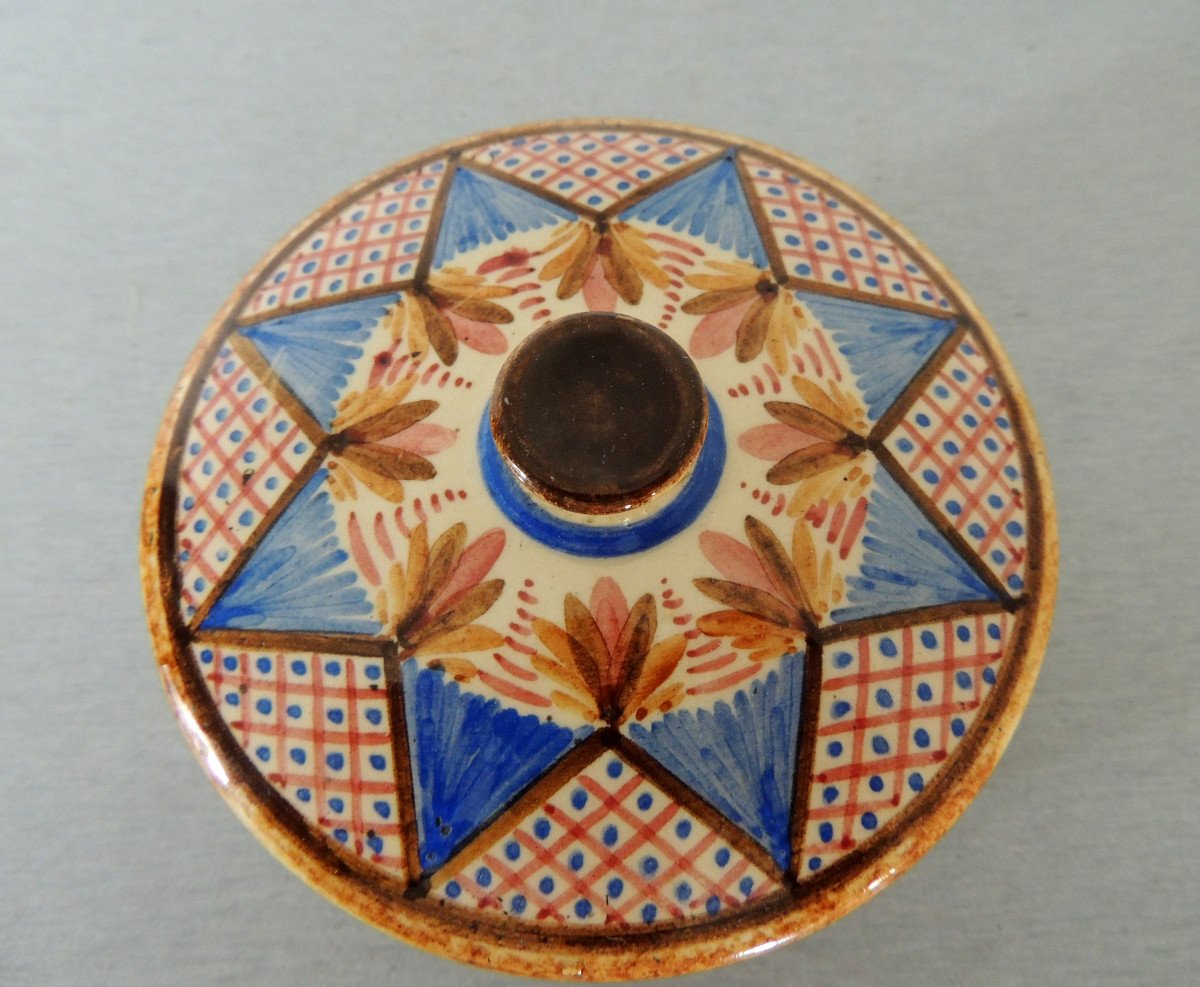 Hb De Quinper Ceramic Candy Box, 50s - 60s From The 20th Century-photo-4
