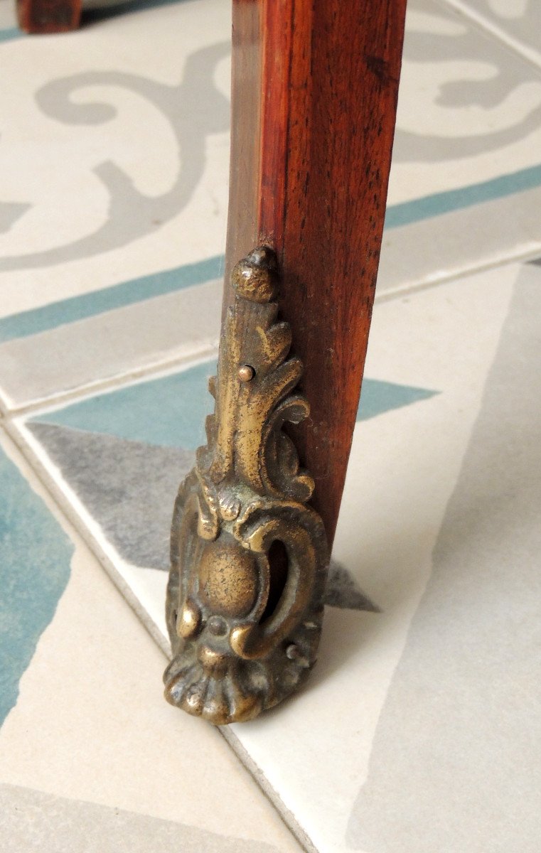 Chevet , meuble Louis XV En Placage De Rose Et De Palissandre , Début 19 ème Siècle-photo-8