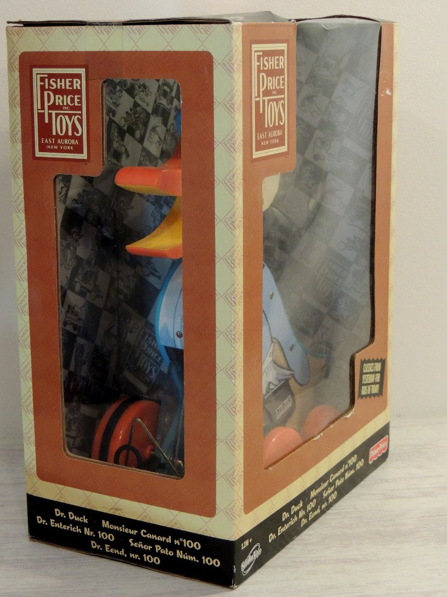 Trainer Toy, Fisher-price Toys, Mr. Duck, Doctor Duck, Original Box, 20th-photo-2