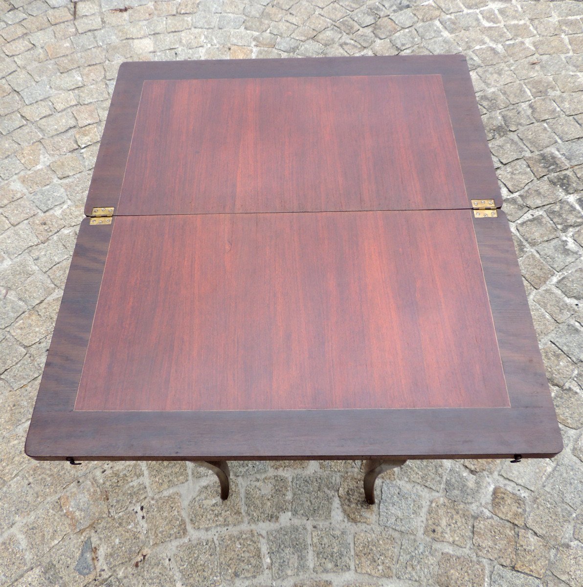 Marquetry Games Table, Louis XV, 20th -photo-5