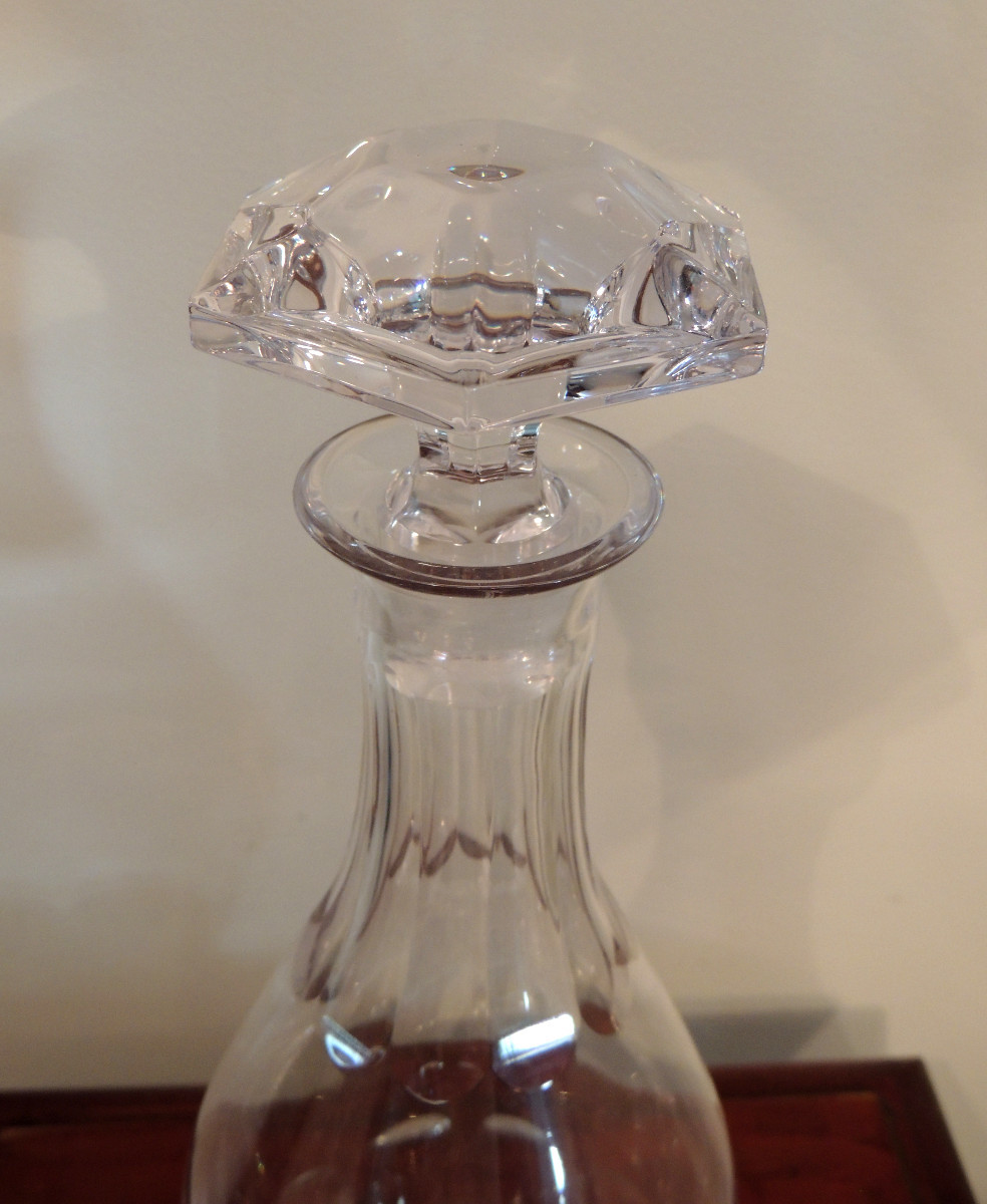 Pair Of Crystal Decanters, 20th Century -photo-4