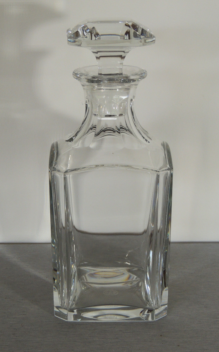 Baccarat Crystal Whiskey Decanter Harcourt Model Perfect Condition, 24.5 Cm High 20th Century-photo-3