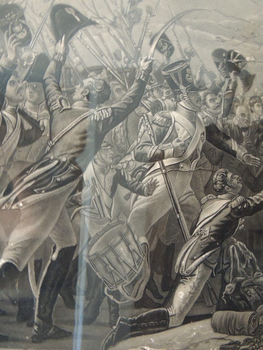 Napoleon, Return Of Napoleon From The Island Of Elba In 1815, Original Period Print, 19th-photo-1