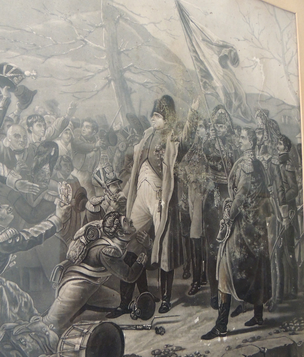 Napoleon, Return Of Napoleon From The Island Of Elba In 1815, Original Period Print, 19th-photo-2