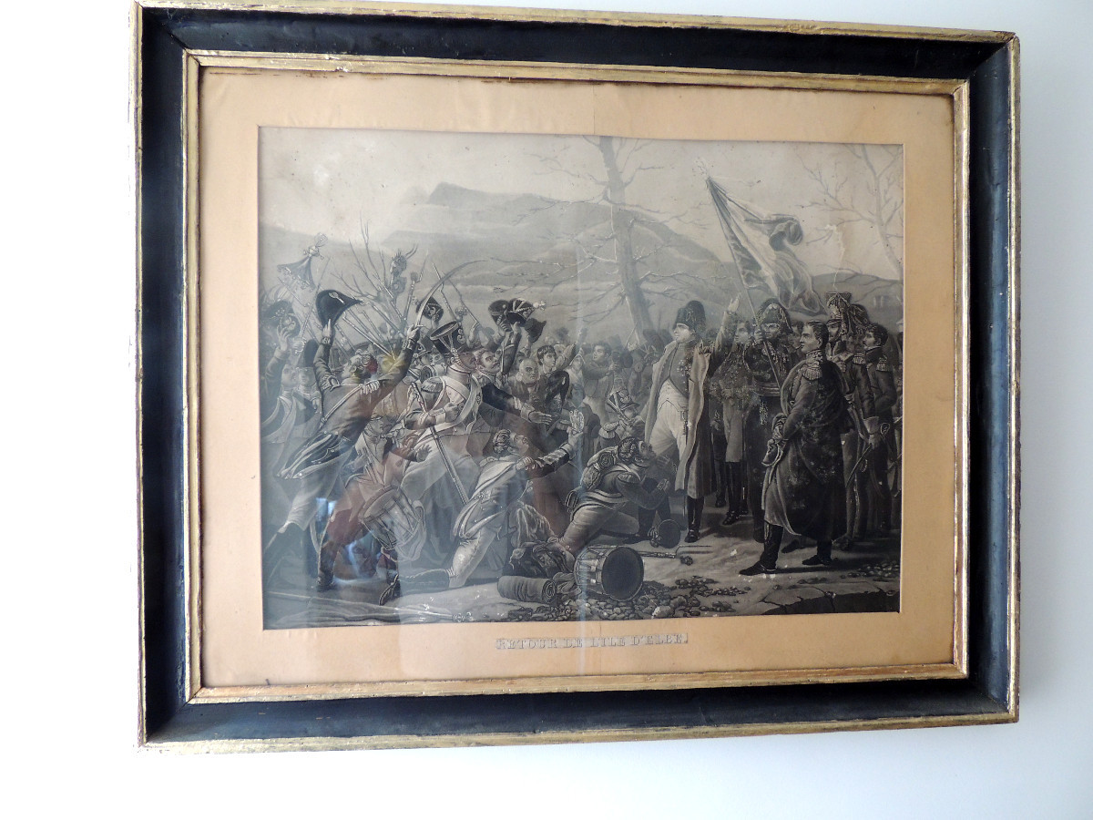Napoleon, Return Of Napoleon From The Island Of Elba In 1815, Original Period Print, 19th