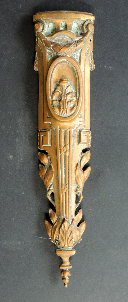 ornement , 8  éléments de décoration en bronze pour une table de style Empire  , 19ème-photo-3