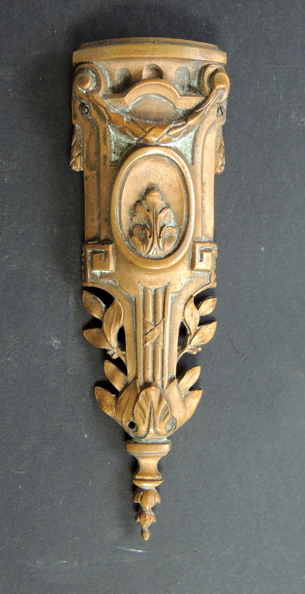 ornement , 8  éléments de décoration en bronze pour une table de style Empire  , 19ème-photo-1