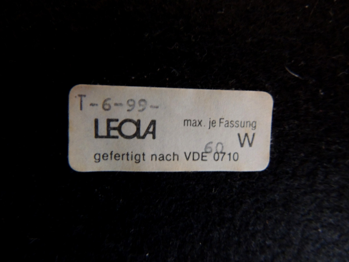 paire de lampes en laiton coiffées de chapeaux en opaline , maison Léola en Allemagne , 20 ème-photo-5