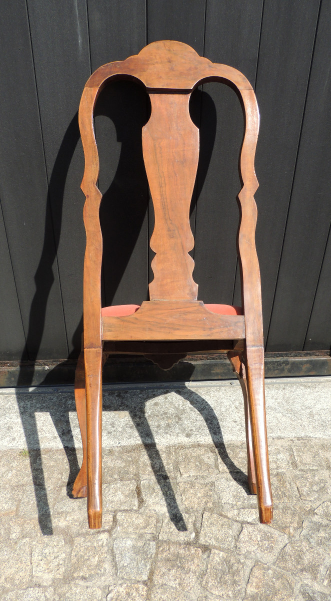 Pair Of Late 18th Century Dutch Chippendale Style Inlaid Chairs -photo-5