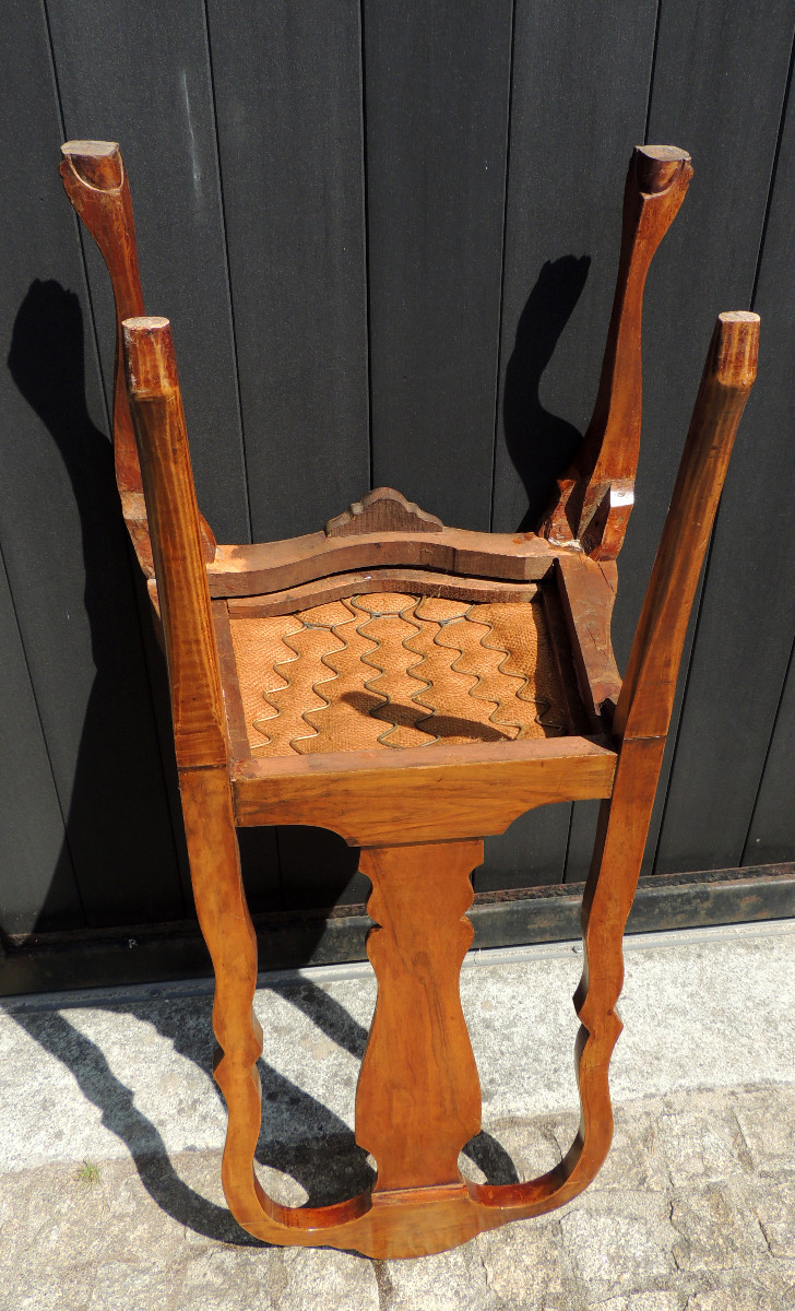 Pair Of Late 18th Century Dutch Chippendale Style Inlaid Chairs -photo-6