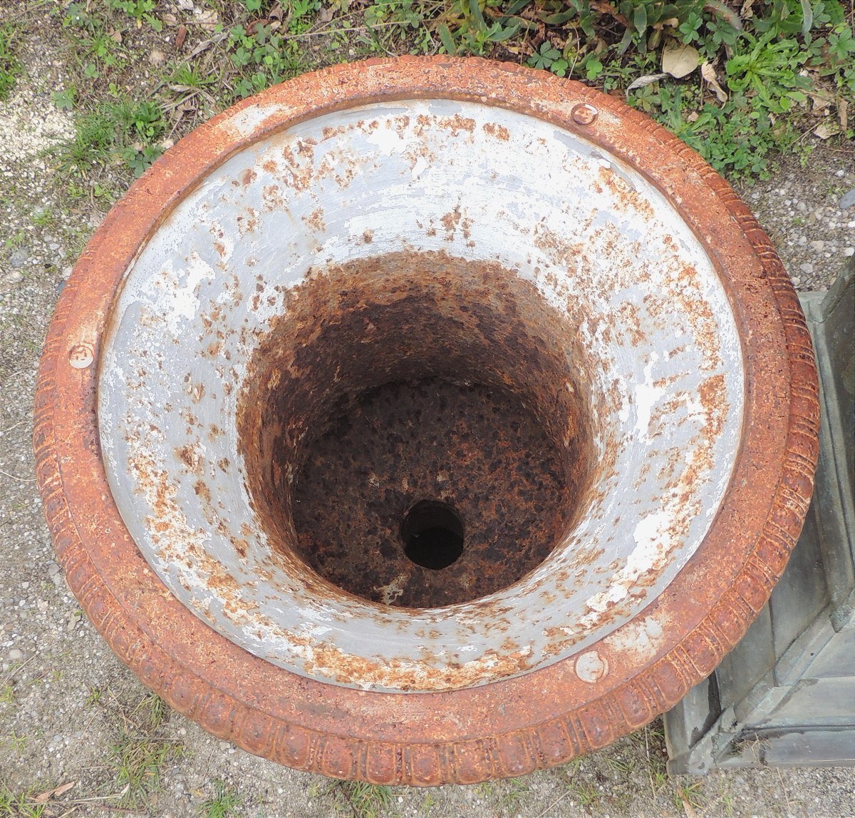 paire de médicis en fonte  de 48 cm de hauteur chacune  , 20 ème -photo-4