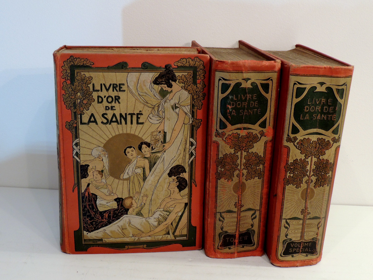 Golden Book Of Health, Bong & C.ie Paris Edition, Volumes 1 And 2 + Special Edition, Late 19th Century