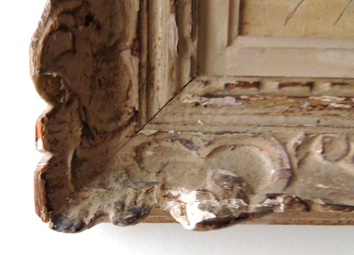 Painting, Oil On Canvas, Breton Landscape By Auguste Potage (1884-1962), Early 20th Century-photo-3