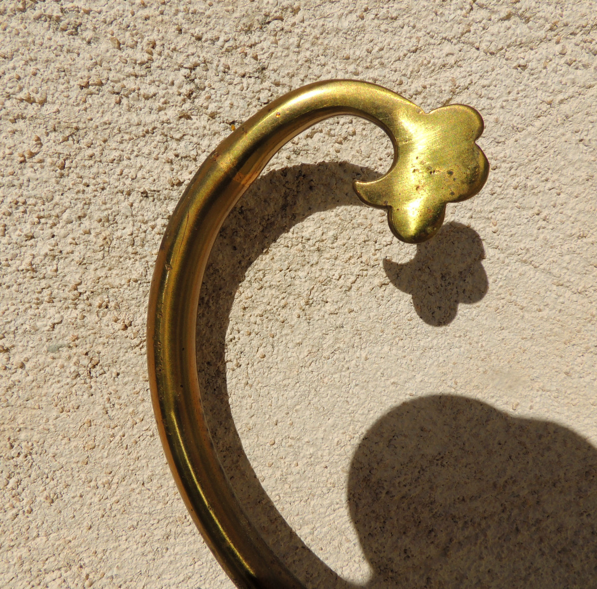 Gilt Bronze Reading Floor Lamp, Height Adjustable, Good Stability On Three Legs, 20th Century-photo-1