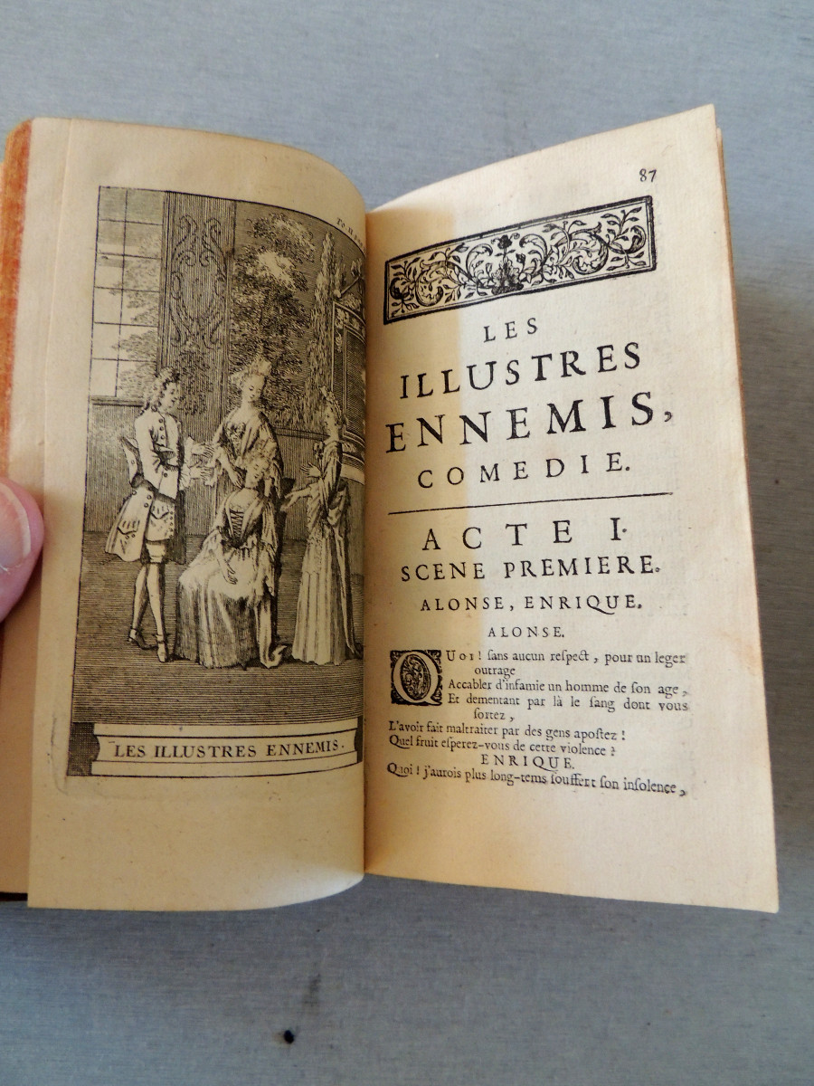 livre ancien , poémes dramatiques de T. Corneille , nouvelle édition , tome 2  à Paris en 1722-photo-5