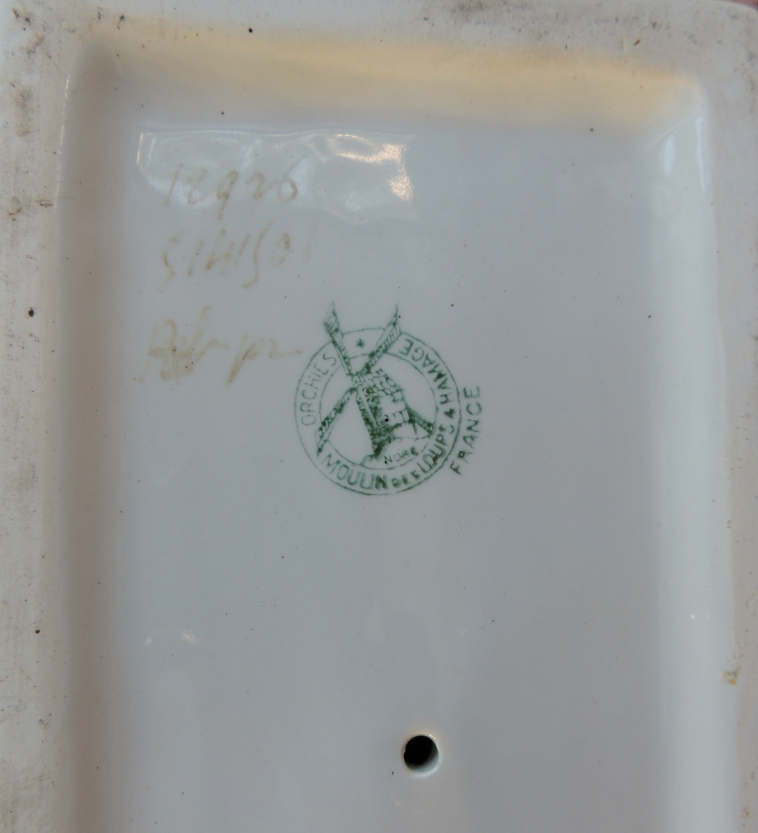 Glazed Ceramic Book Greenhouses Pierrot Et Colombine Le Moulin Des Loups à Orthies , 20th Century-photo-5
