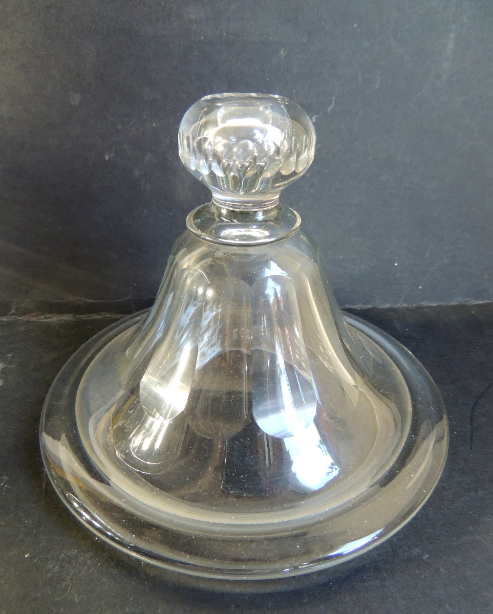 drageoir , bonbonnière en cristal taillé début 20 ème-photo-4
