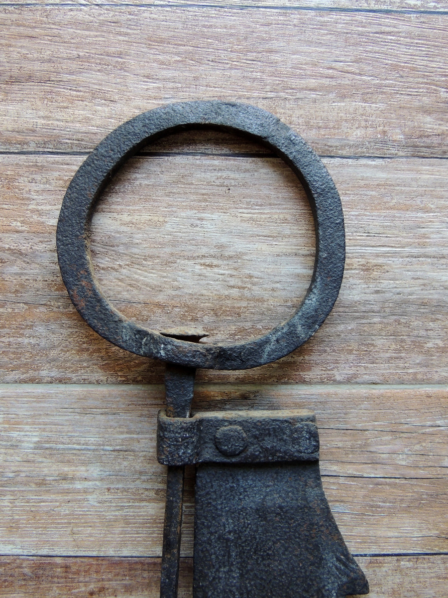 Wrought Iron Mantelpiece Rack, Large, 1 M79 Long, 18th Century-photo-1