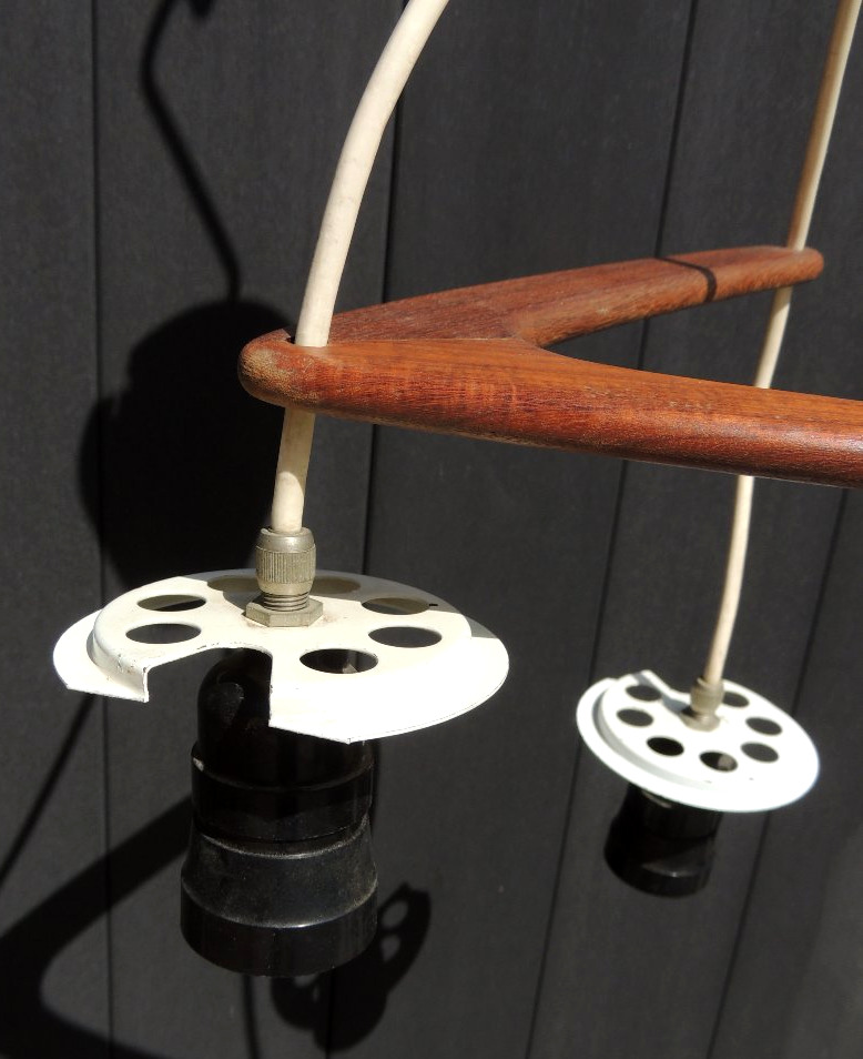 Suspension By Louis Kalff For Philips Year 1960 , Model With Three Suspended Balls , 20 ème-photo-4