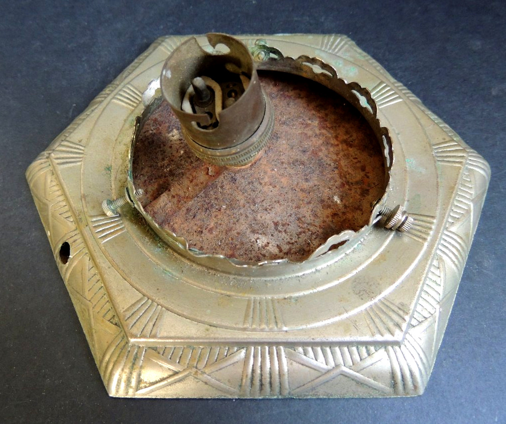 lampe à poser , veilleuse en verre pressé moulé des frères Muller , décor d'oiseaux , 20 ème -photo-4