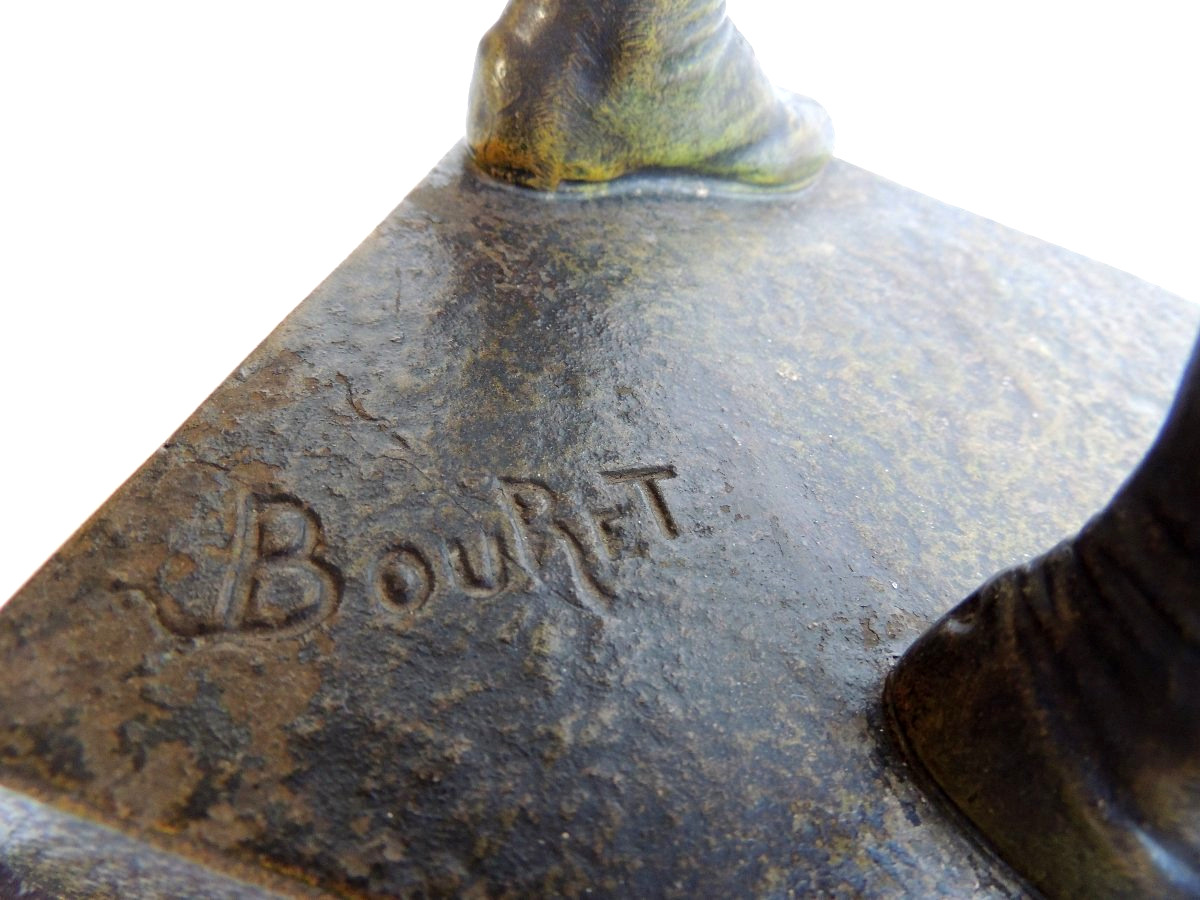 sculpture d'un athlète d'un sportif en régule de E. Bouret , challenge de Marcel Attias ,19 ème-photo-6
