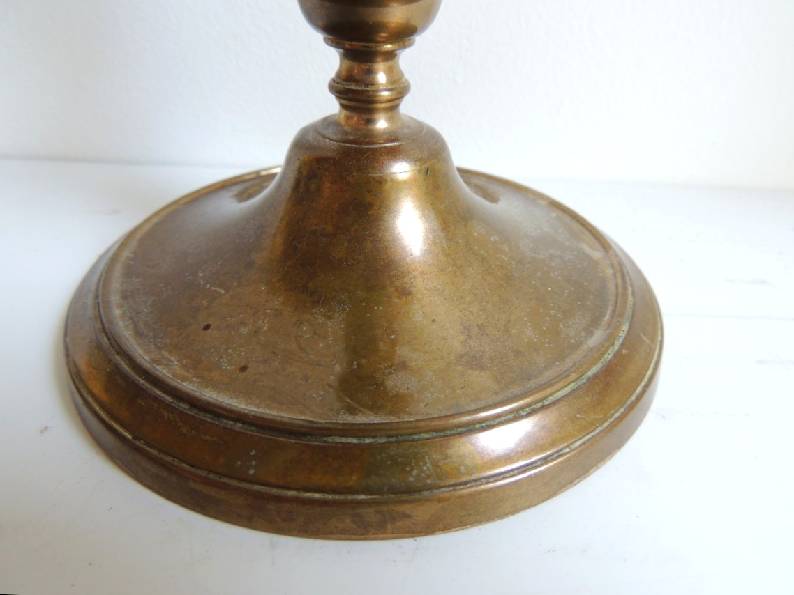 Pair Of Twisted Bronze Candlesticks, Louis XIII Style, 19th Century -photo-2