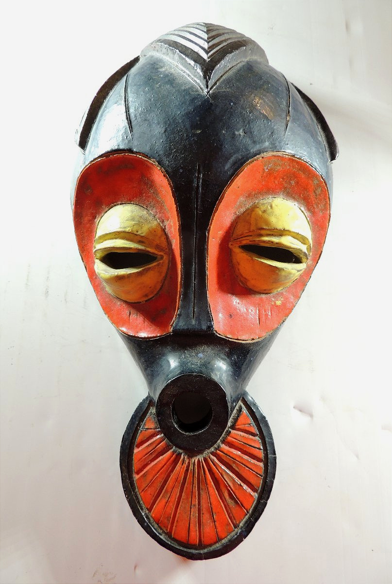 Congolese African Terracotta Mask By Diku Waditunga, Kinshasa, From The 1970s, 20th Century-photo-3