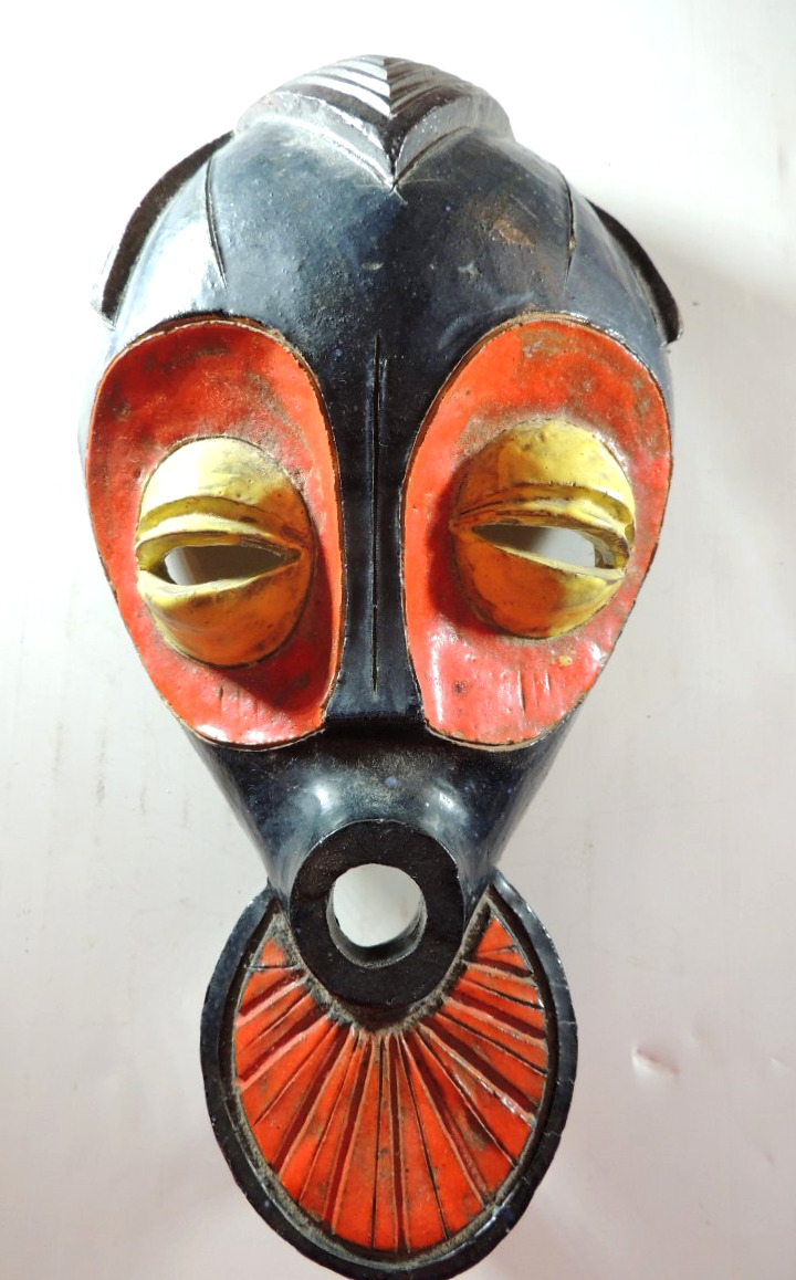 Congolese African Terracotta Mask By Diku Waditunga, Kinshasa, From The 1970s, 20th Century-photo-1