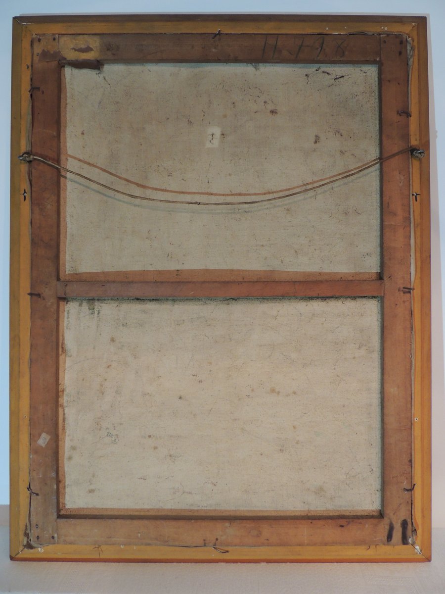 Tableau Peinture à l'Huile Sur Toile Fleurs Et Plantes Vertes Par Z. Herbulot -photo-4