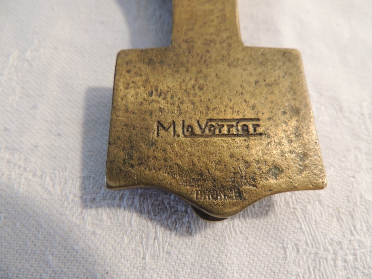Pince Pour Lettre En Bronze De Max Le Verrier La Clef Louis XII-photo-4