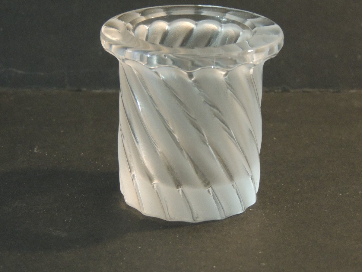 Lalique France Vase, Small Pot