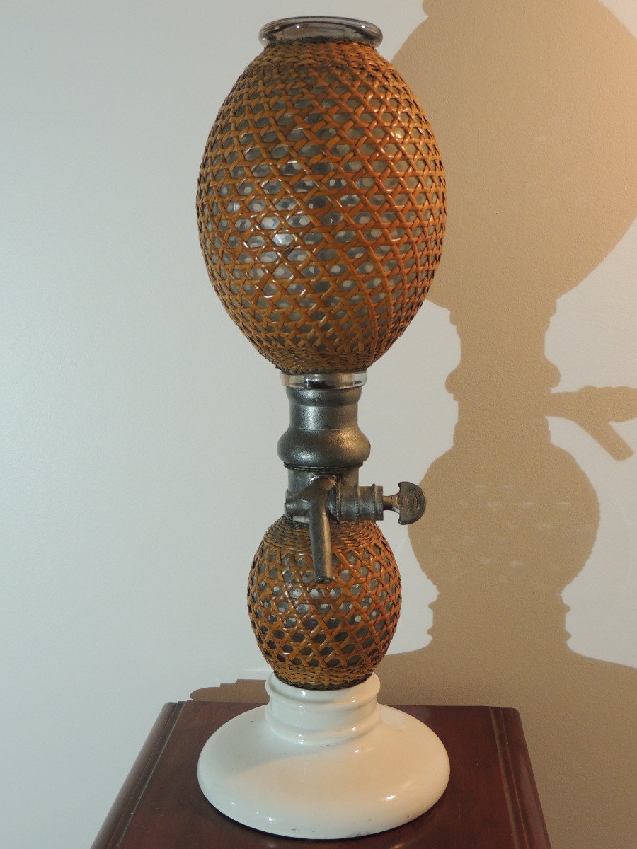 Seltzer Water Siphon, Briet Brand Gas Fountain From The 19th Century-photo-2