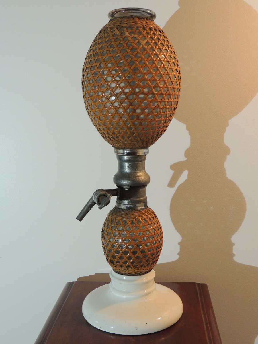 Seltzer Water Siphon, Briet Brand Gas Fountain From The 19th Century-photo-3