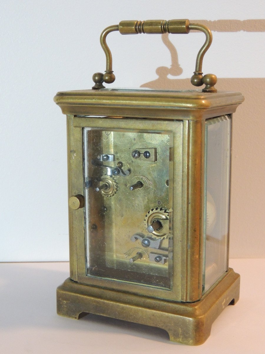 Clock, Officer's Alarm Clock, Travel Clock, Flory Clockmaker In Nîmes, 19th Century-photo-1