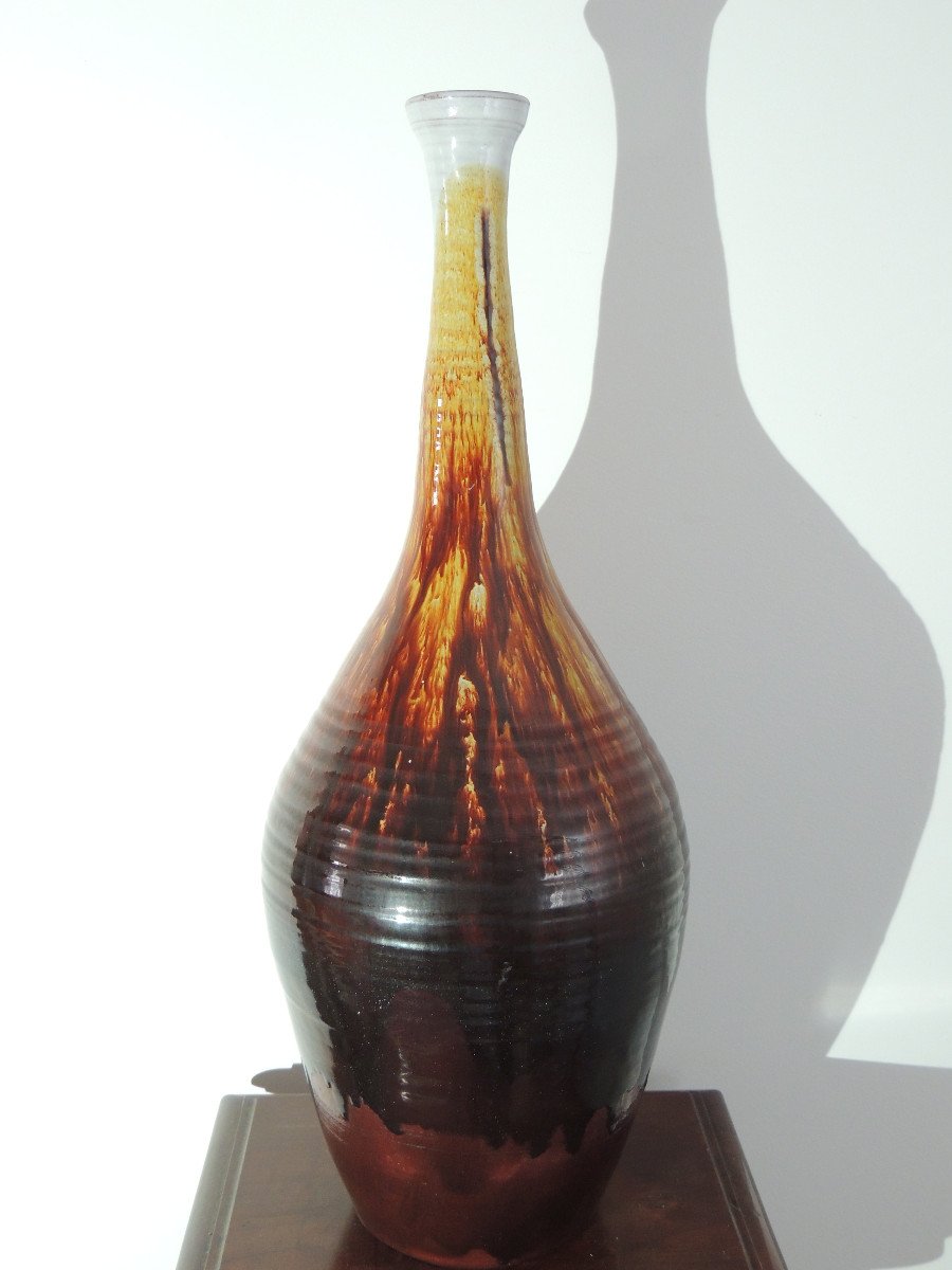 Vase Céramique , Céramic Irland Youghal  , 50 Cm De Hauteur, 20 ème Siècle-photo-2