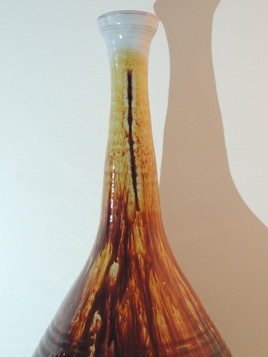 Vase Céramique , Céramic Irland Youghal  , 50 Cm De Hauteur, 20 ème Siècle-photo-1