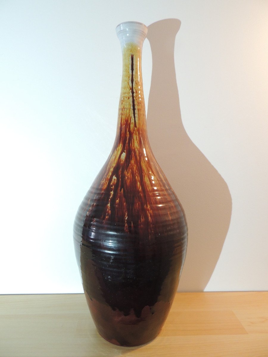 Vase Céramique , Céramic Irland Youghal  , 50 Cm De Hauteur, 20 ème Siècle