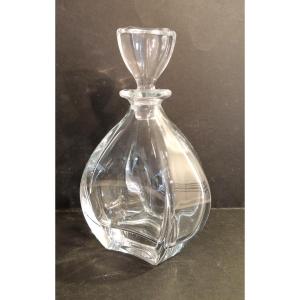 24 Cm High Crystal Whisky Decanter With Stopper, New, 20th Century 