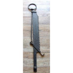 Wrought Iron Mantelpiece Rack, Large, 1 M79 Long, 18th Century