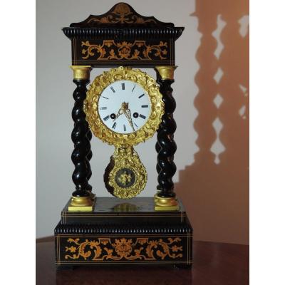 Napoleon III Marquetry Pendulum Clock
